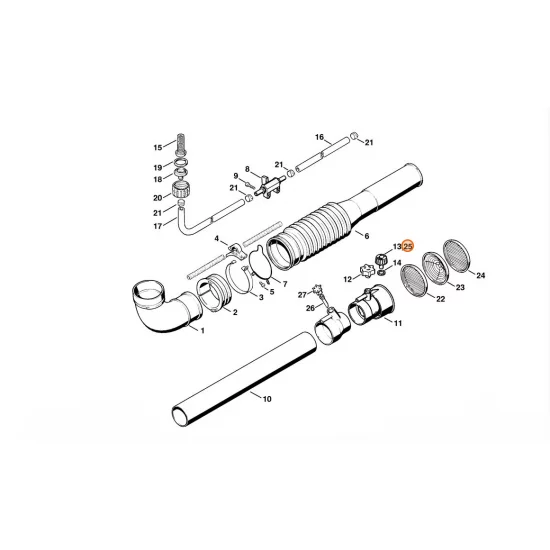 STIHL  Dysza Ø 0,8 mm, szara 4203 700 6304